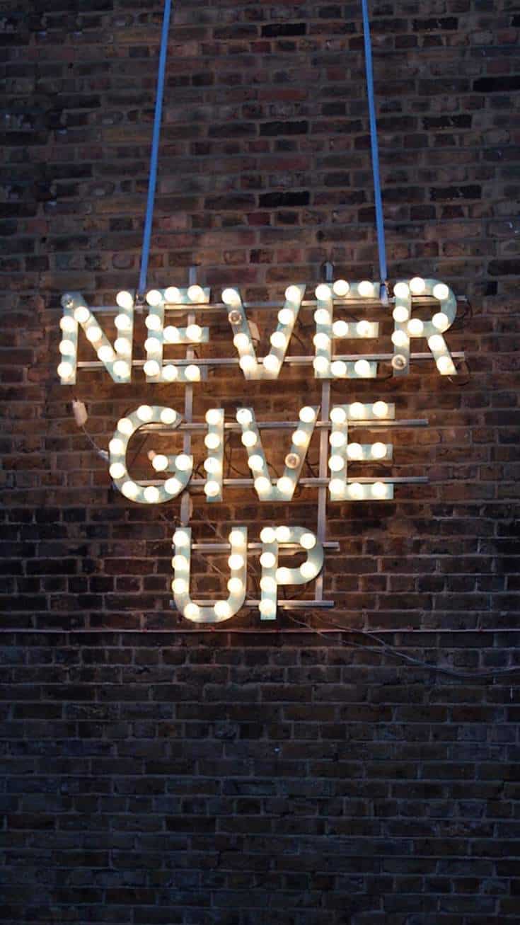 Never Give Up | Covetboard Quotes