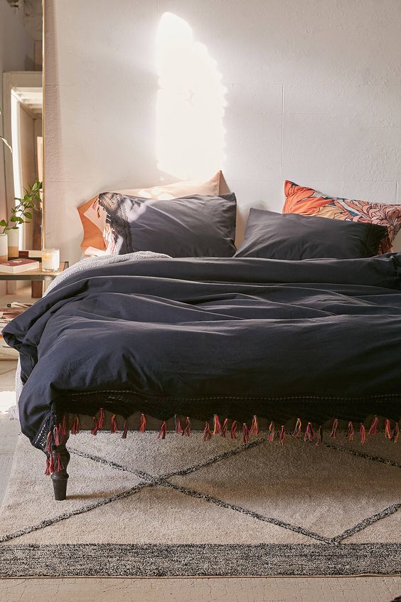 Bohemian Platform Bed | Urban Outfitters | Covetboard