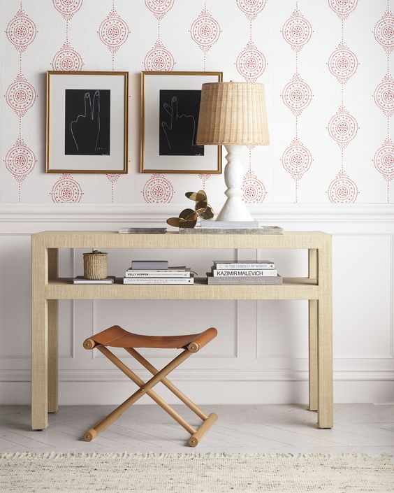 Blake Raffia Console | Covetboard