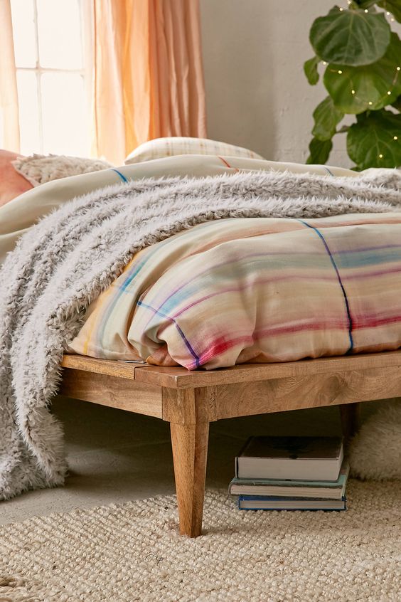 Amelia Platform Bed | Urban Outfitters | Covetboard